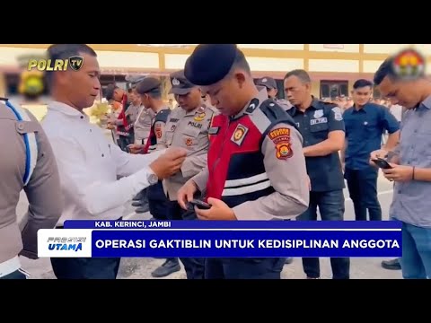 PROPAM POLRES KERINCI GELAR OPERASI GAKTIBLIN PASTIKAN KEDISIPLINAN ANGGOTA
