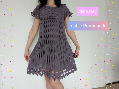 PROMENADE dress (crochet dress) robe au crochet