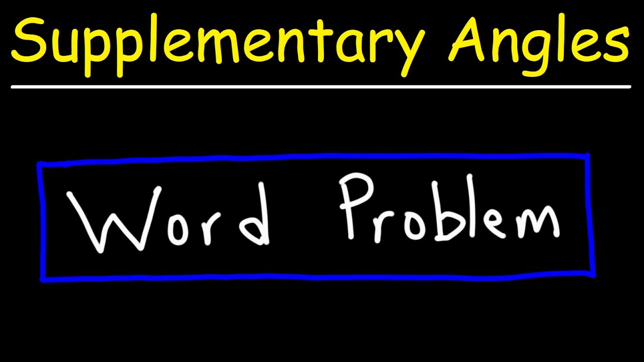 Supplementary Angles Word Problem - GED Math