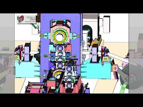 6 HI COLD ROLLING MILL 3D Simulation