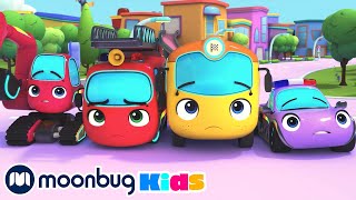 Go Buster – Rainbow Car wash | Kids Fun & Educational Cartoons | Moonbug Play and Learn