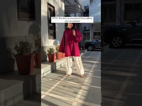 Winter Suits – Oversized Fit Pakistani Suits Now in India  #pakistaniclothing #winterwear #ootd