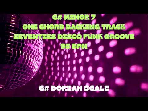 “C# Minor Funk Jam Track — 70s Disco Groove, One Chord Vamp”