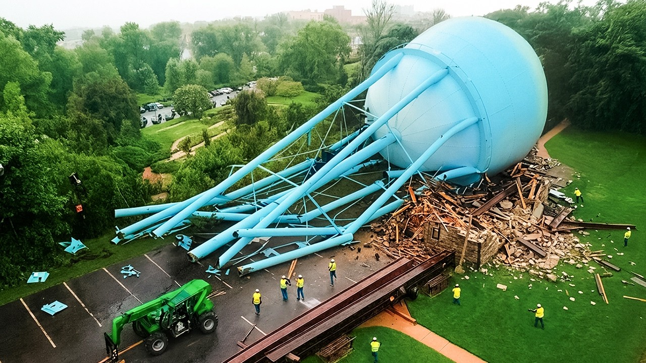 Wenn gigantische Konstruktionen direkt vor unseren Augen zusammenbrechen