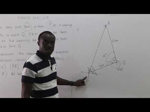 WASSCE 2021 Q10: BEARINGS,  STATISTICS........ CORE/GENERAL MATHEMATICS