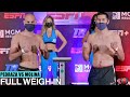 JOSE PEDRAZA VS. JAVIER MOLINA (FULL WEIGH IN & FACE OFF / PESAJE COMPLETO)