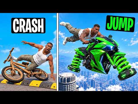 Every Time I Crash, My Bike EVOLVES in GTA!
