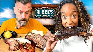Brits Try Blacks BBQ For The First Time In Texas!
