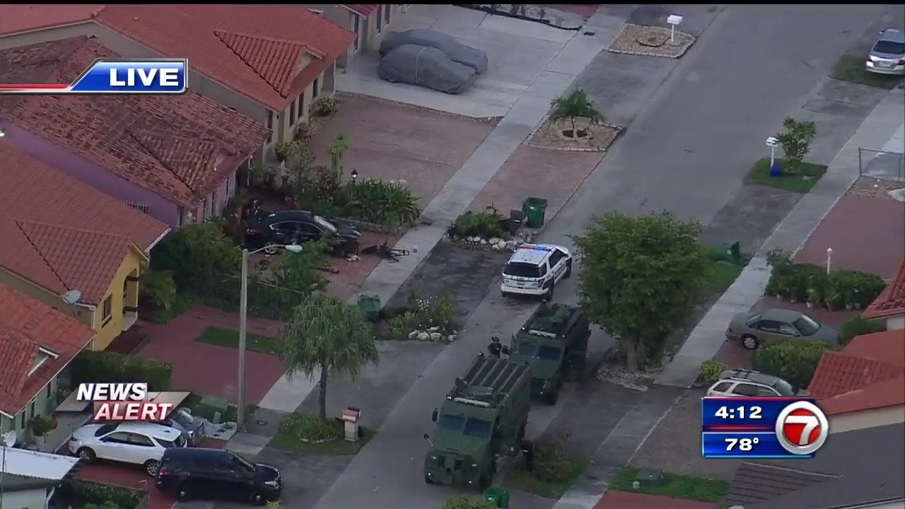 Police surround Hialeah Gardens home with person barricaded inside