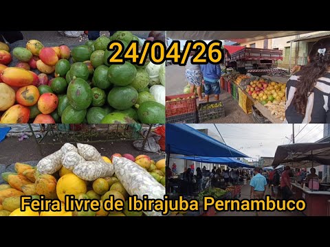 Feira de Ibirajuba-PE, com fartura e preço baixo.