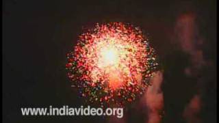 The fireworks of Thrissur pooram