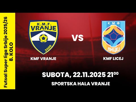 UŽIVO | KMF Vranje vs KMF Licej | Super liga Srbije 2025/26 – 8. kolo | SPORTJUG