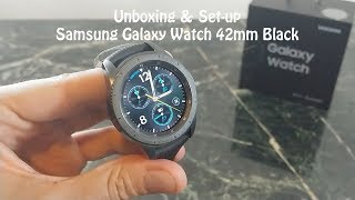 Samsung Galaxy Watch 42mm Black Unboxing and Set-Up