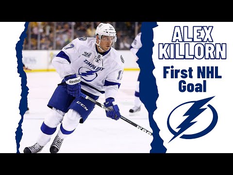 Alex Killorn #17 (Tampa Bay Lightning) first NHL goal Feb 16, 2013 (Classic NHL)
