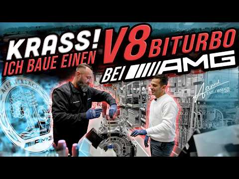 💥Unfassbar! Ich bau einen G63 V8 Motor bei AMG zusammen! One Man one Engine! | Hamid Mossadegh #amg