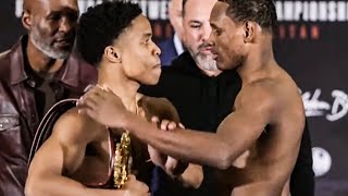 Kid Austin SMACKS Esteuri Suero Hand away after TOUCHING his Title; HEATED WEIGH-IN & Face Off