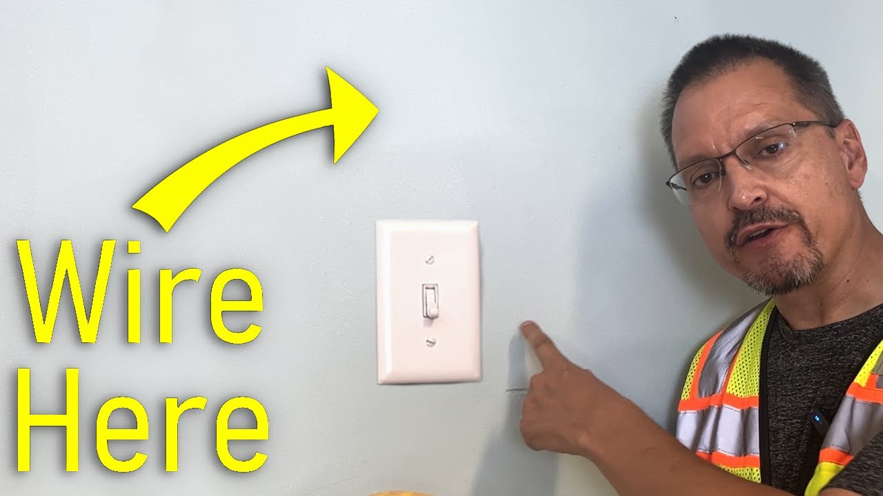 No Stress Method Running Electrical Wires Behind Walls