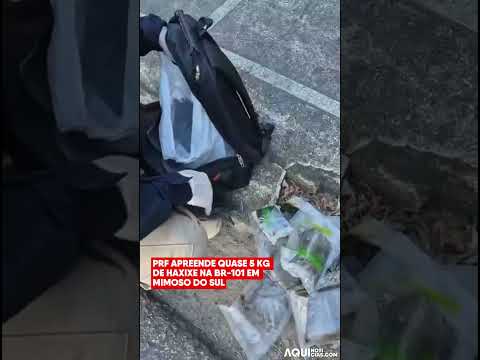 PRF apreende quase 5 kg de haxixe na BR-101 em Mimoso do Sul