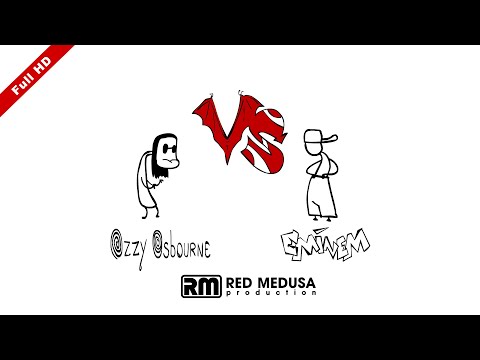 Animated Versus - Ozzy VS Eminem FullHD
