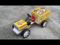 How To Make Matchbox Tractor With Trolley At Home Diy Mini Tractor With Dc Motor Project