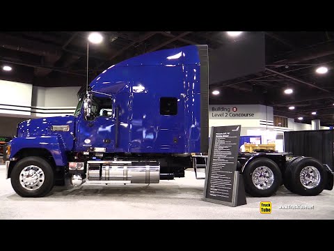 Mack Pinnacle 64T 70inch Sleeper Blue Truck 2020 - Walkaround Exterior Interior Tour