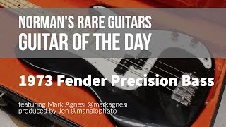 Video thumbnail for 1973 Fender Precision Bass | Guitar of the Day by Normans Rare Guitars