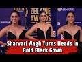 Sharvari Wagh Turns Heads In Bold Black Gown Zee Cine Awards 2025 Bollywood Shades