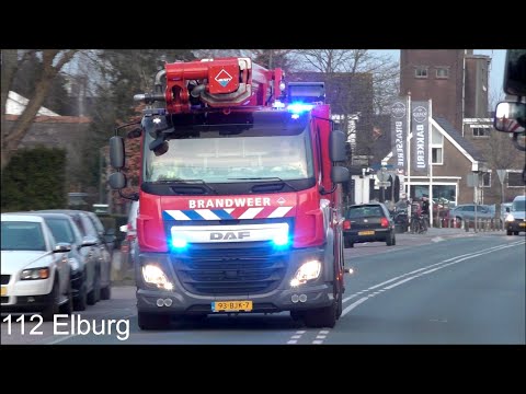 [Versneller] PRIO 1 Hoogwerker Brandweer Elburg [06-6951] met spoed naar Nunspeet