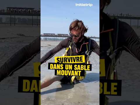 Comment s’extraire d’un sable mouvant avec Ludovic, guide spécialiste au Mont Saint Michel #danger