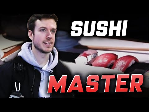 SUSHI MASTER JAKE! #GameChangers - JAKENBAKELIVE in Tokyo