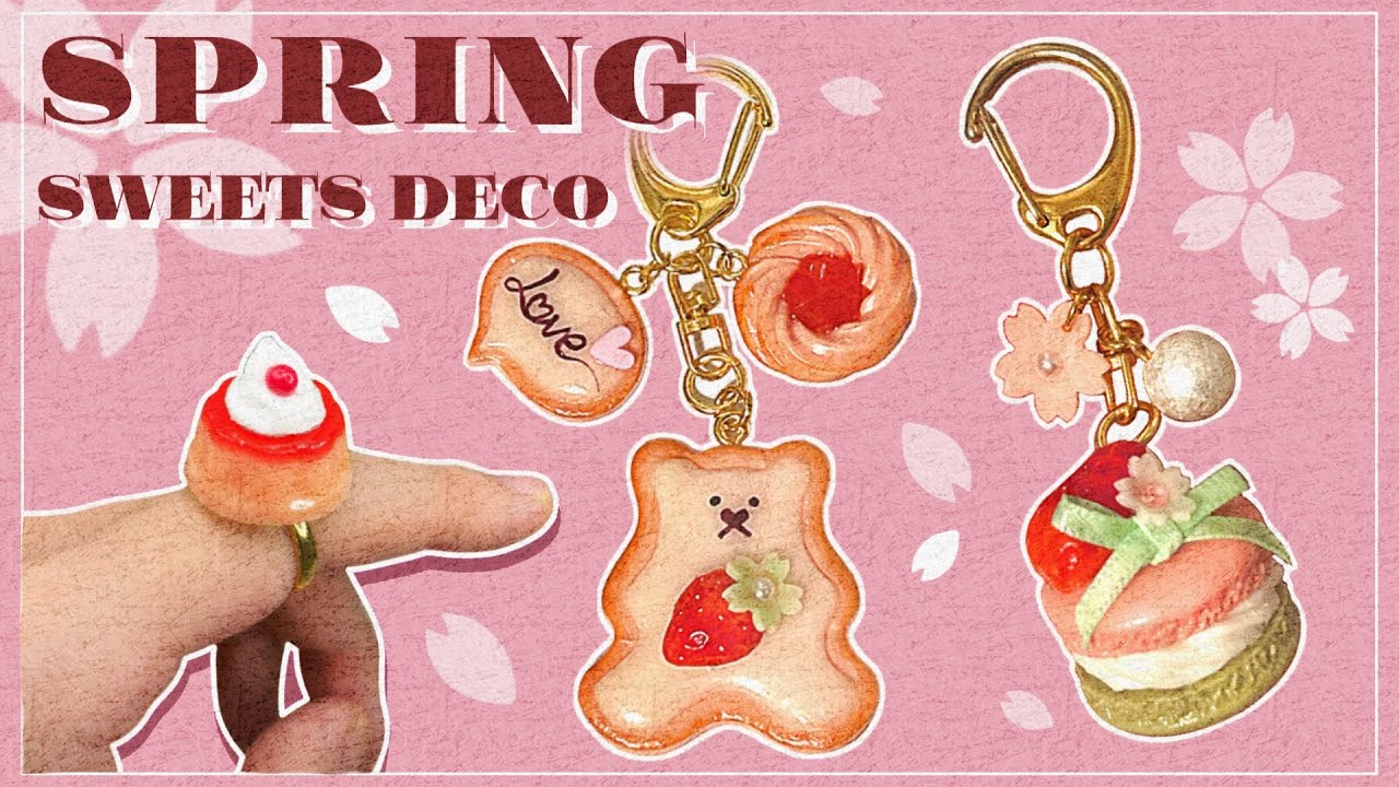 【スイーツデコ】食べられない春のスイーツ達🍓【minne】