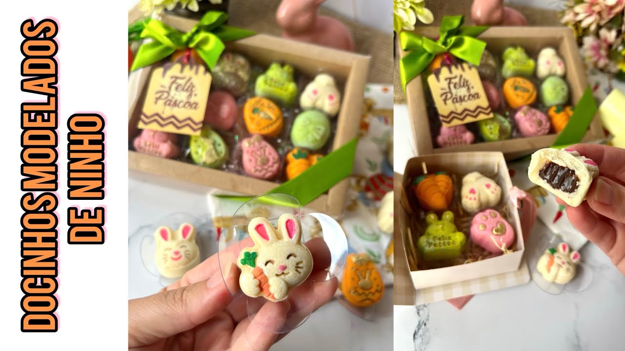FAÇA E VENDA MUITO NA PÁSCOA 🤑 DOCINHO DE LEITE NINHO MODELADO E RECHEADO 😋