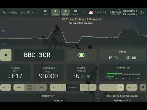 READING BERKSHIRE FM DX Broadcast Radio Band Scan 87.5-108.0MHz UK London Pirates 18/05/2025