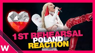 🇵🇱 Poland First Rehearsal (REACTION) Luna The Tower @ Eurovision 2024