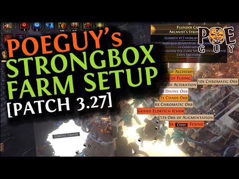 POE 3.27 - POEGUY's STRONGBOX SETUP for Patch 3.27 // How I farm my boxes in "Keepers" league.