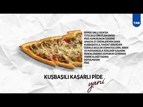 Kuşbaşı kaşarlı pide menü