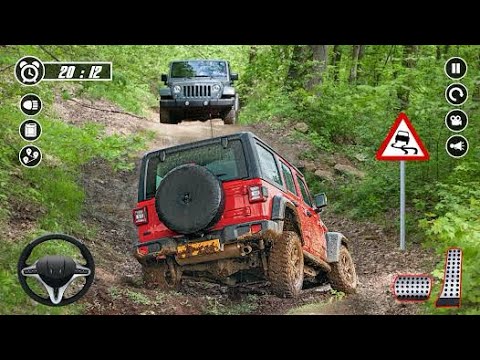 Offroad 4x4 Uphill Jeep Driving Simulator 3D - SUV Hammer Mountain Drive - AndroidGamePlay