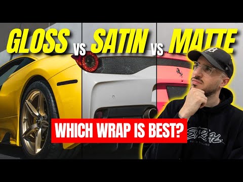 GLOSS vs MATTE vs SATIN Vinyl - Which One Should You Choose?