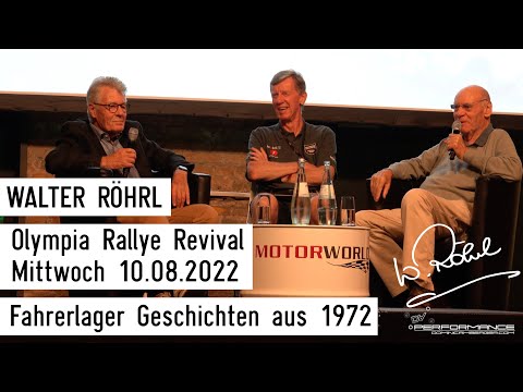 Walter Röhrl Fahrerlager Geschichten mit Rainer Braun und Herbert Völker Olympia Rallye 1972 2022