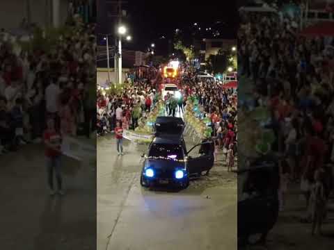 Desfile durante  alumbrado navideño Palermo Huila