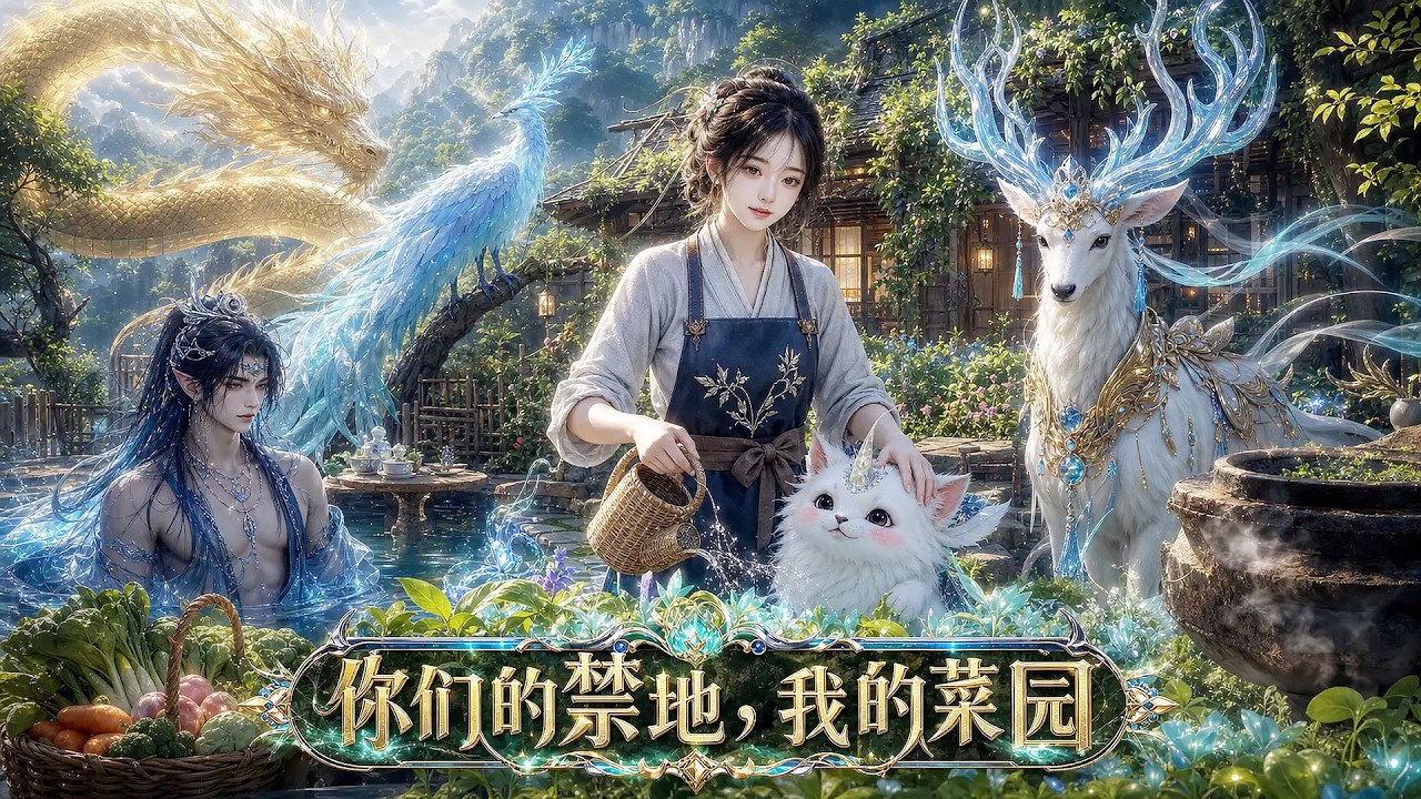 意外穿越修仙界，被當成廢材發配禁地！我憑著現代養殖手段隨手種的菜，竟引來禁地五大神獸瘋搶！#aivideo #短劇 #修仙
