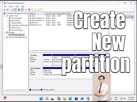 How to create partition a hard drive in windows 11 I របៀបបង្កើត ...