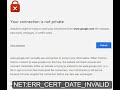 How to fix NET::ERR_CERT_DATE_INVALID Privacy error "Your connection is not private" Google Chrome How to fix NET::ERR_CERT_DATE_INVALID Privacy error "Your connection is not private" Google Chrome