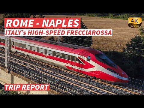 【4K】First Time on Italy’s Frecciarossa | Rome to Naples in 1h 10m (Premium Class) -【CC】