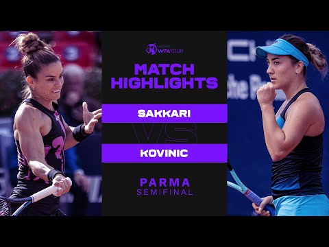 Теннис Maria Sakkari vs. Danka Kovinic | 2022 Parma Semifinal | WTA Match Highlights