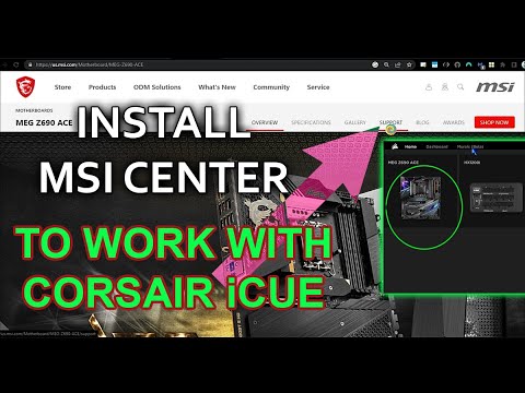 Install MSI Center & The Mystic Light Module, Set It To Work With iCUE, Then Uninstall MSI Center