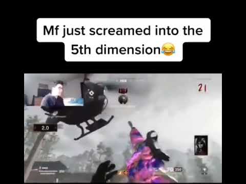 Man screams into the 5th dimension