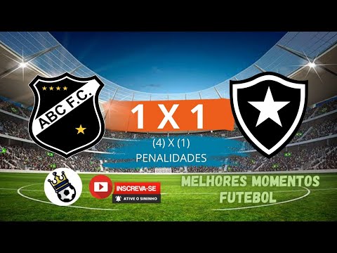 PÊNALTIS  ABC 1 x 1 Botafogo | Melhores Momentos | Copa do Brasil