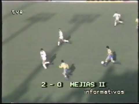 1983-84. 05/02/1984. Liga, Jornada 22. Cádiz C.F. 2 Real Madrid C.F. 3 Debut de Butragueño.