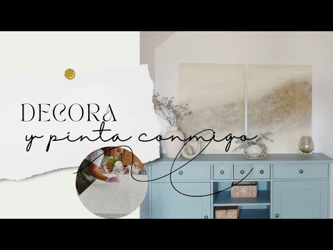 Cómo PINTAR tus propios CUADROS ABSTRACTOS con TEXTURA | Paso a Paso |